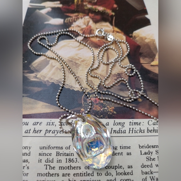 Silver Sterling Necklace with Pendant - Picture 6 of 11